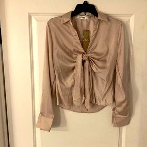 Vici Do+Be tie front blouse size medium. NWT